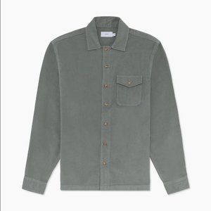 Onia Corduroy Convertible Shirt in Sage Sizes M and L NWT